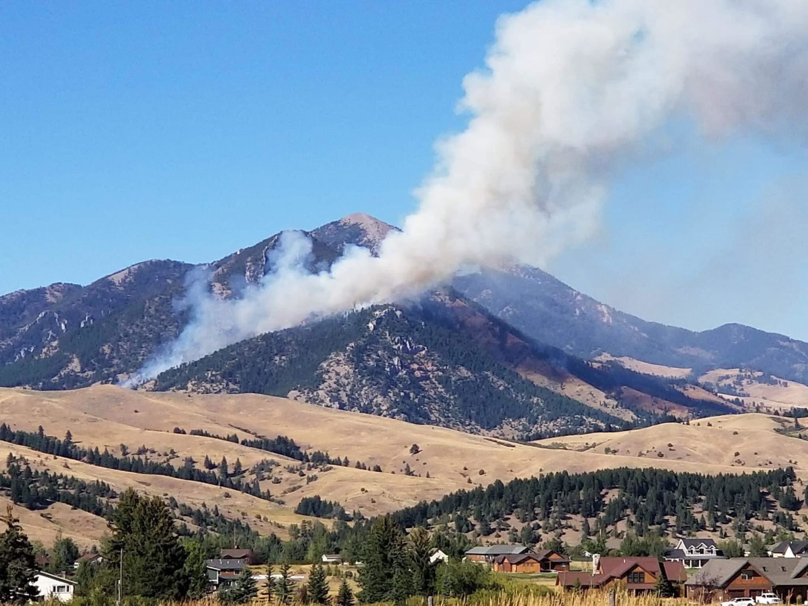 Bridger Foothills fire
